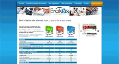 Desktop Screenshot of devis-creation-site-internet.erakys.com