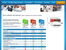 Tablet Screenshot of devis-creation-site-internet.erakys.com
